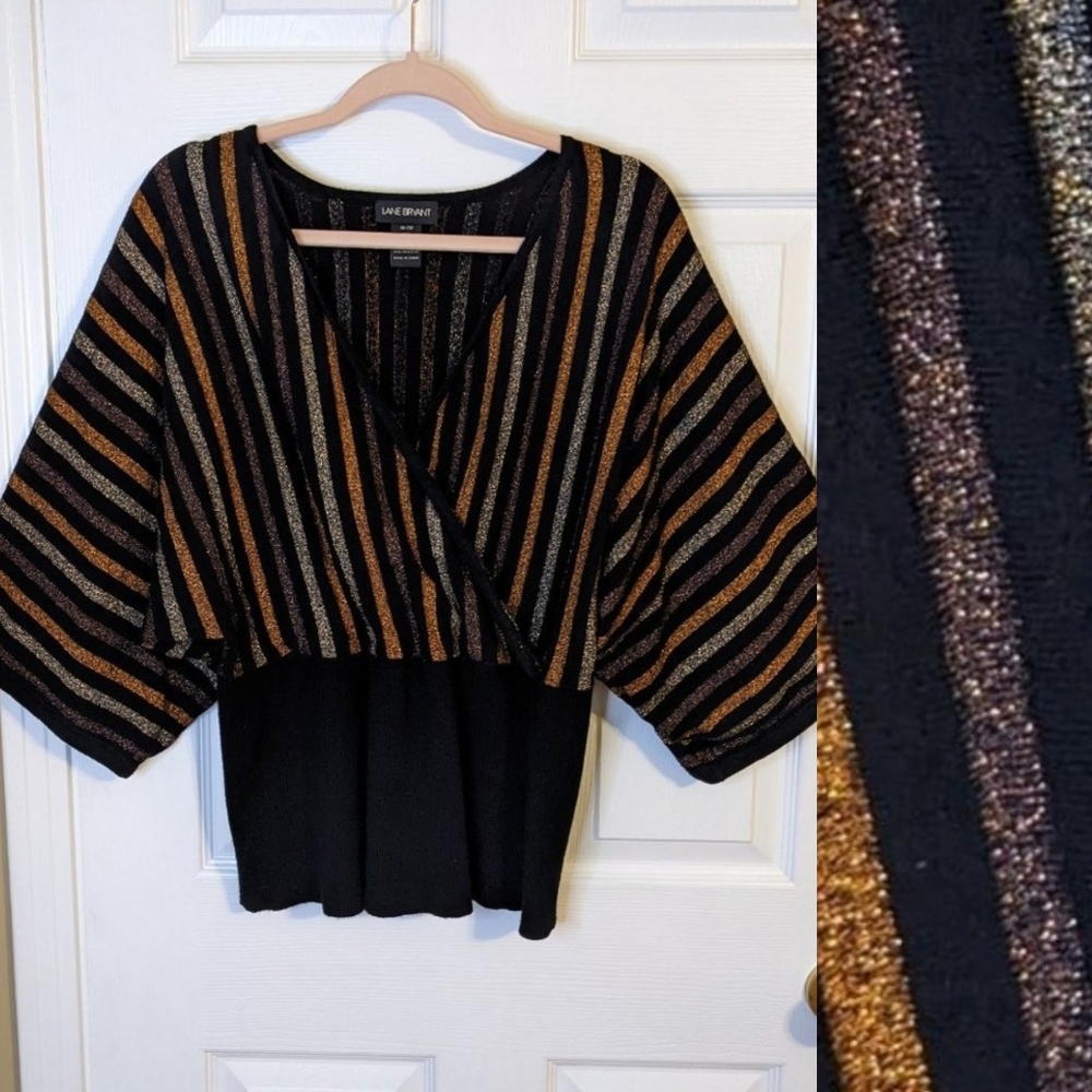 🍂 FABULOUS METALLIC DOLMAN SLEEVE SWEATER